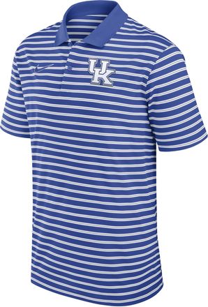 Nike Kentucky Wildcats Primetime Victory Striped Nike Mens Dri-FIT College Polo in Blue | 02LX0BC9NKY-QX7