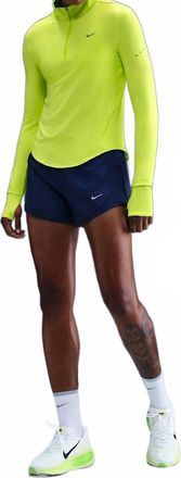Nike Womens Swift Dri-Fit Long Sleeve Top In Neon Green