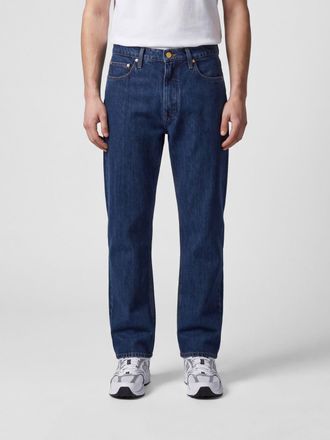 Jil Sander Mid-Rise Straight Jeans in Stretch Cotton Denim