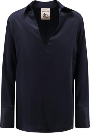 Semicouture Mujer, Blusas y Camisas, Azul, Talla: L