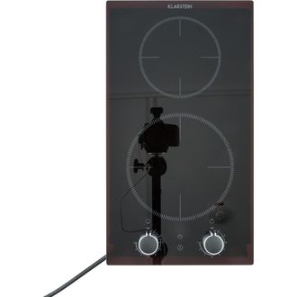 Klarstein Klarstein Kochheld Doppel Cocina De Inducci&oacute;n De 2900w Con Perillas Y Vidrio Negro