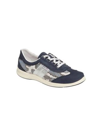 Mephisto Womens Laser Sneakers In Navy