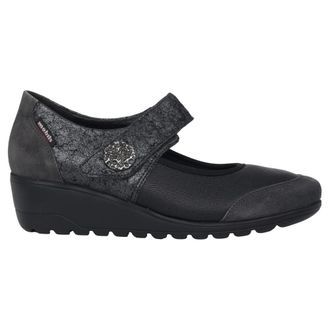 Mephisto Ballerinas met brede pasvorm - Dames - Sleehakken - Grijs - 35 EU - Leer - Schoenen