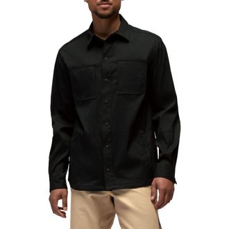 Prana Stretch Zion Long Sleeve Button-Up Shirt in Black at Nordstrom, Size Xx-Large