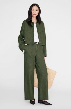 Anine Bing Yuma Jacket in Army Green at Nordstrom, Size Medium