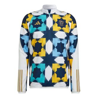 adidas Algeria Training Top Asia Sizing White Navy Yellow HF1461