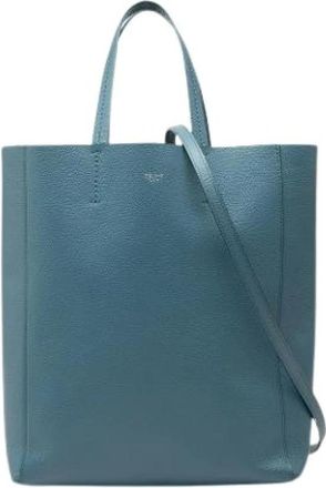 Celine Pre-owned Vertical Cabas - Dames - Vintage Shopper - Blauw - ONE Size - Leer - Vintage