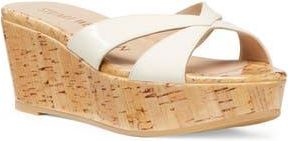 Stuart Weitzman Carmen Wedge Sandal in Seashell at Nordstrom Rack, Size 6.5