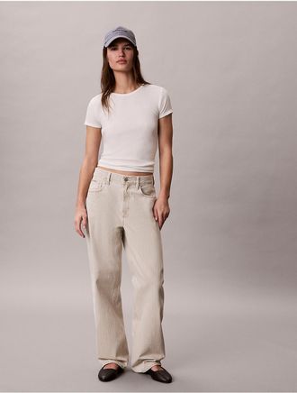 Calvin Klein Jeans Calvin Klein Womens Relaxed Barrel Jeans - Neutral - 24W x RL