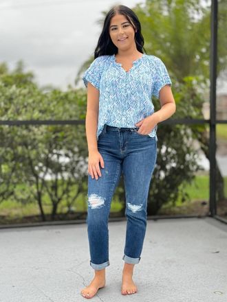 Hatley The Sylvie Blouse In Ripples