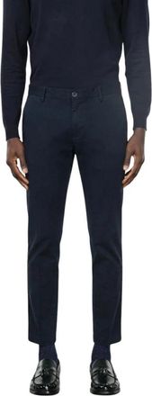 Mason's Milano Chino Broek - Heren - Chinos - Blauw - S - Katoen - Broeken