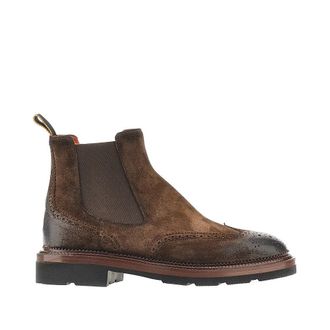 Santoni Suede leather Chelsea boots Man 7+