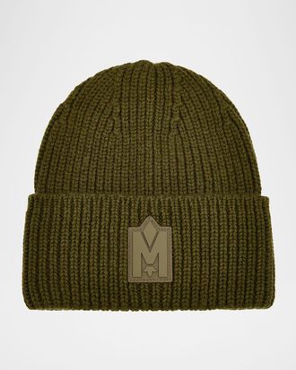 Mackage Men & apos;s M-Logo Patch Beanie Hat