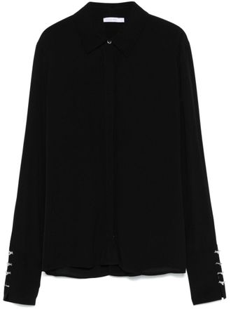 Patrizia Pepe Crêpe blouse - Zwart
