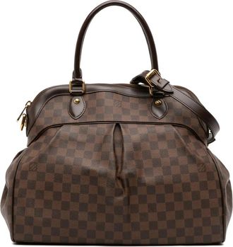 Louis Vuitton Borsa a tracolla Trevi GM in tela Damier Ebène 2009 - Marrone