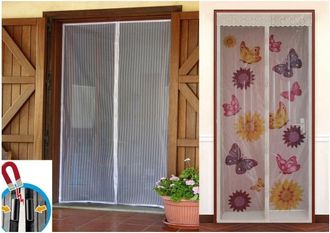 Trade Shop Trade Shop - Zanzariera Magnetica Calamita 100x220cm Universale Porta Finestra Zanzare Mosche