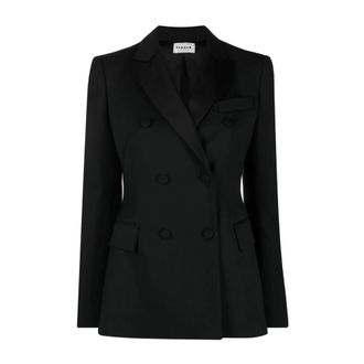 P.A.R.O.S.H. P.a.r.o.s.h., Jassen, Dames, Zwart, M, Wol, Single-Breasted Blazer