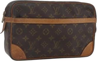 Louis Vuitton Pre-owned Clutches, female, Brown, Size: ONE SIZE Pre-owned Vintage Canvas Clutch