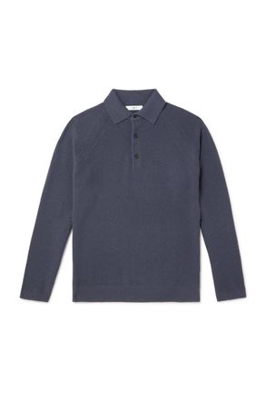 Mr P. Wool and Cashmere-Blend Polo Shirt