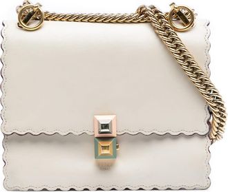 Fendi Pre-owned Fendi Small Scalloped Leather Kan I Crossbody Ladies 8M0381-A18Q-188-0189