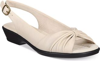 Easy Street Fantasia Sandals Ivory Peep Toe Comfort Slingback HAWK092