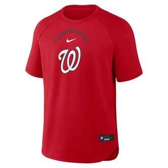 Nike Washington Nationals Authentic Collection Batting Practice Pregame Nike Mens Dri-FIT MLB Top in Red | 04HG163NWTL-7DX