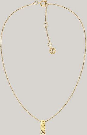 Tommy Hilfiger Collar con colgante chapado en oro