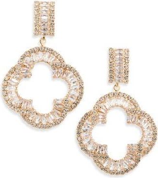 Tasha Lucky Clover Drop Earrings in Gold at Nordstrom Rack