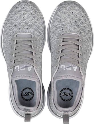 Athletic Propulsion Labs Mens Techloom Phantom Sneakers In Metallic Silver/grey Glow/white