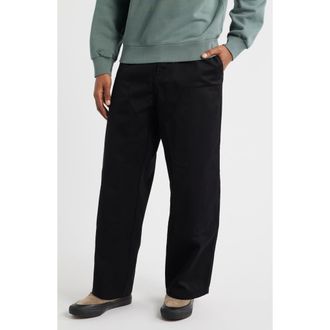 Carhartt Work in Progress Brady Double Knee Chinos in Black (Rinsed) at Nordstrom, Size Xx-Large