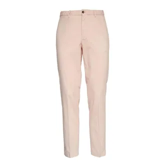 BRIGLIA 1949 Slim-fit Trousers, male, Pink, Size: 2XL Slim-fit Trousers