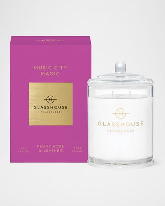 Glasshouse Fragrances Music City Magic Candle, 380 g