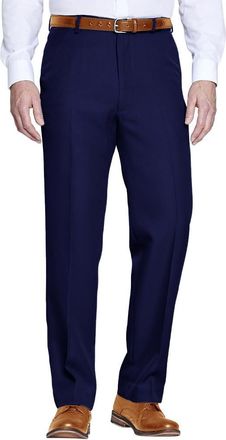 PHP Rugby Mens Trousers with Elasticated Waist Plain Full-Length Wrinkle-Resistant Casual Smart Classic Fit Office Workwear Formal Trouser for Smart Look 