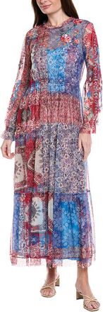 Johnny Was Mazzy Ruffle Neck Dress