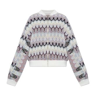 Akep Cardigans, female, Multicolor, Size: XS Lurex Thread Cardigan