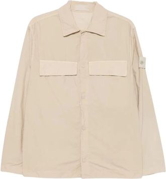 Stone Island Jassen - Heren - Zomerjassen - Beige - XL - Jassen