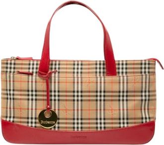 Burberry Pre-owned Handbags, female, Multicolor, Size: ONE SIZE Pre-owned Canvas Handbag