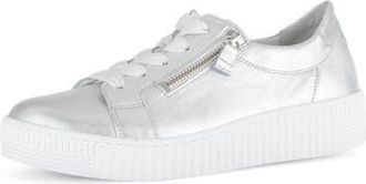 Gabor 83.334 Zip Platform Sneaker in Silver at Nordstrom, Size 10.5Us