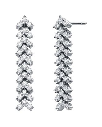 Genevive Silver Cz Studs