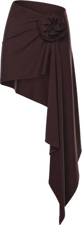 Magda Butrym Skirt With Floral Appliques