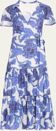 Alexis Avanna Floral Short-Sleeve Wrap Dress