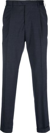 Pantaloni Torino straight-leg trousers - men - Elastane/Virgin Wool - 48 - Blue
