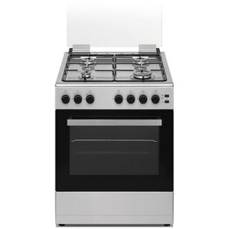 Daya DSGC-6060XEG cucina Elettrico Gas Nero, Acciaio inox