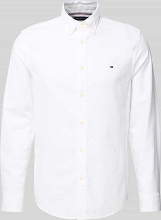 Tommy Hilfiger Slim Fit Freizeithemd aus reiner Baumwolle in Weiss, Größe XXL