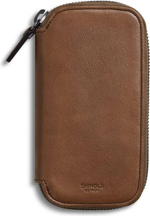 Shinola Mens Heritage Leather Travel Watch Case