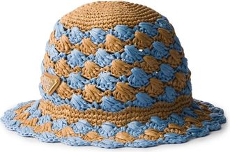 Prada Cappello bucket alluncinetto - Blu