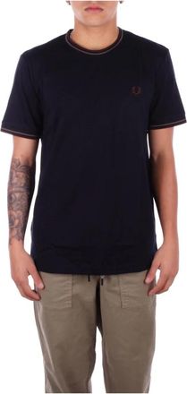 Fred Perry Logo Front T-shirt - Heren - T-shirts - Zwart - S - Katoen - Tops