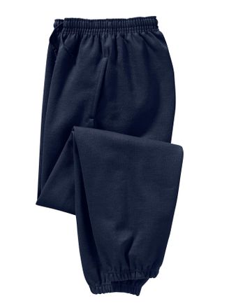 Fruit Of The Loom Trainingshose FRUIT OF THE LOOM, Damen, Gr. 4, Normalgr&ouml;ssen, blau (dunkelblau), 80% Baumwolle, 20% Polyester, unifarben, lang, Hosen Trainingshose