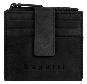 Bugatti Geldb&ouml;rse BUGATTI LUCA, Herren, schwarz, Leder, vintage, Kleinlederwaren Geldb&ouml;rse, echt Leder