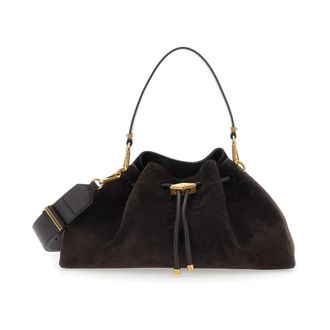 Jimmy Choo London Dames, Tassen, Bruin, Maat: ONE Size Su&egrave;de